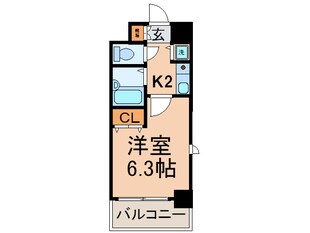 ﾌﾟﾚｻﾝｽ京都烏丸御池Ⅱ（５０２）の物件間取画像